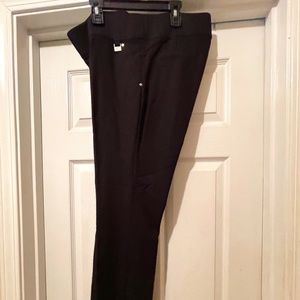 Black Pull On Straight Leg Pants